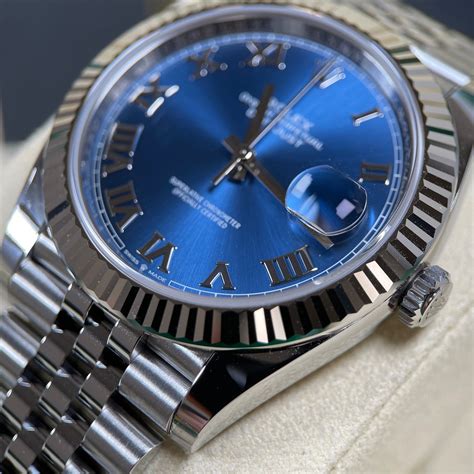 rolex datejust 41 2017 blue|new rolex datejust 41 2021.